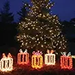 Permanent holiday lighting display